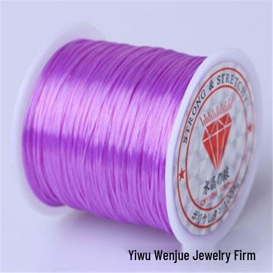 Elastic Cord for Round Crystal Buddhist Beads: Bracelet, Necklace, and Jade Beading String.