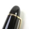 Great MONTBLANC fountain pen Meisterstck 149 White Star logo engraving Black gold 18K Used