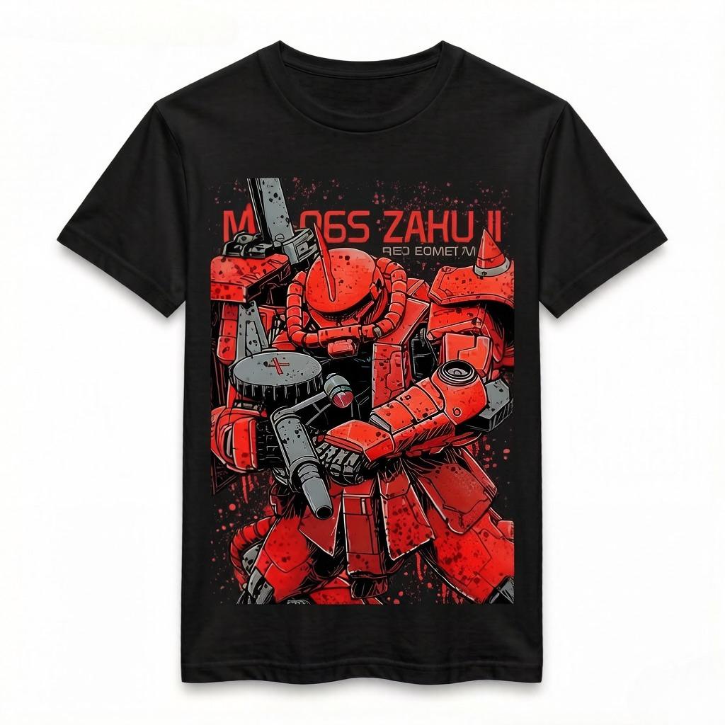Hightop Unicorn Gundam Shortsleeved Tshirt Animerelated Merchandise for Kids and Parents Summer Clothing