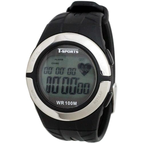 Klefer Men's Digital Wristwatch, Waterproof, Stopwatch, Lap Timer, Calorie Burner Tracker, Black, TS-D028-BK