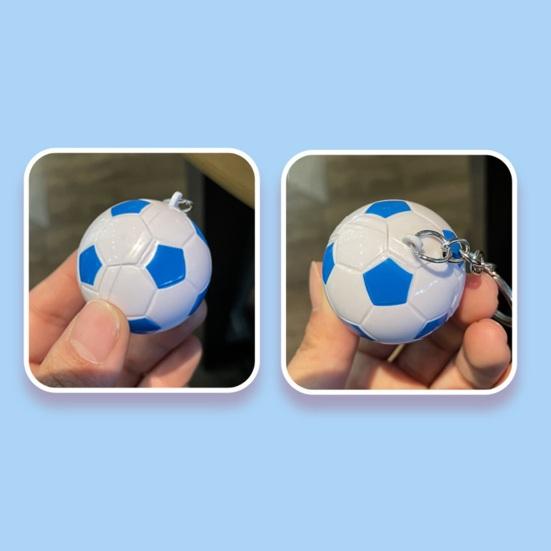 Keychain Pendant Metal Chain Buckle Football Shape Key Chain Football Fans Backpack Key Ring Accessory