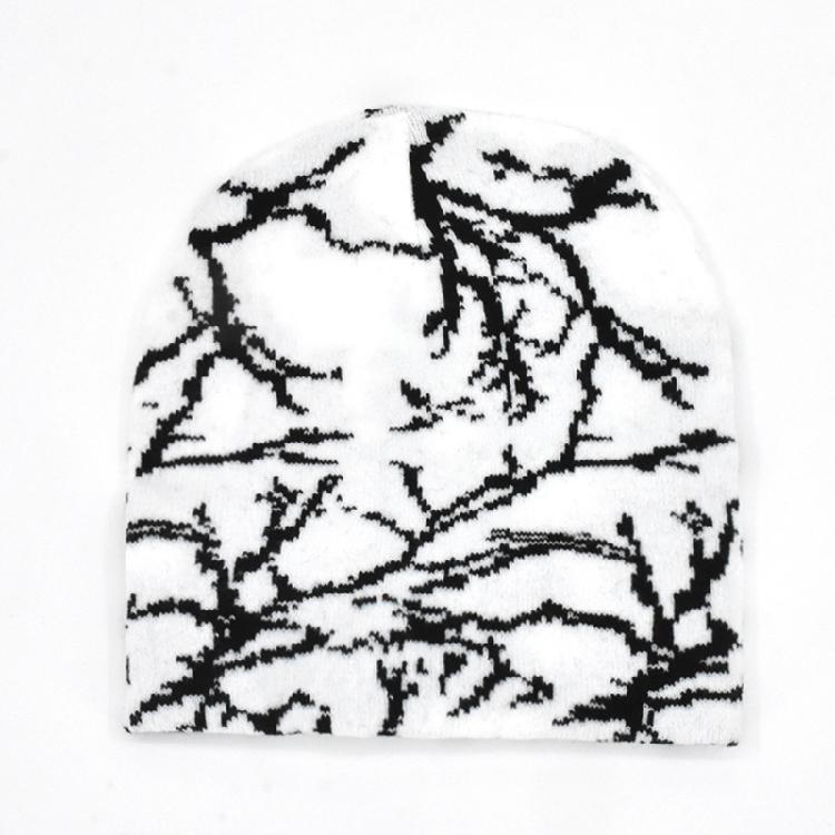 Slouchy Cotton Beanies Winter Warm Skull Cap Knitted Beanie Y2k Accessories