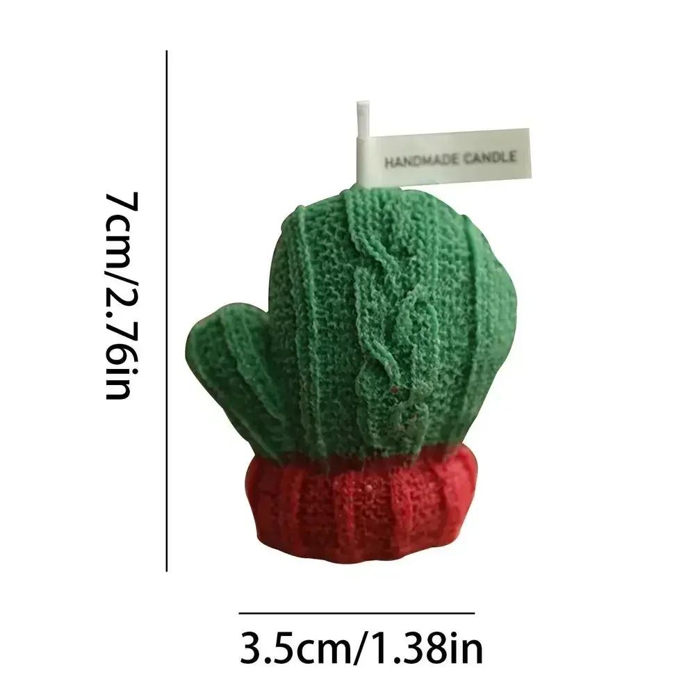 Christmas 3D Woolen Gloves Aromatherapy Candle Festive Scented Candle Handmade Christmas Ornament Gift Holiday Aromatherapy
