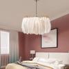 AZ Modern Led Pendant Lamps Feather Nordic Hanging Lighting Fixtures Living Bedroom Indoor Decor White Luminaire Suspension Ligh
