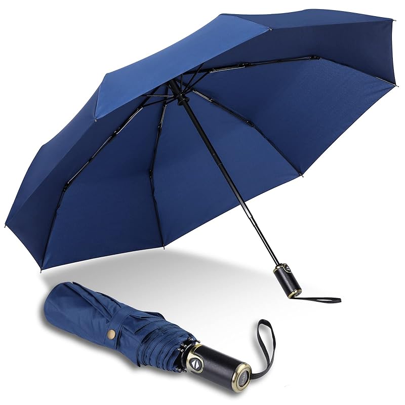

[2025 Latest Super Large 8 Ribs] Folding Umbrella one touch automatic open/close Strong against strong winds big size Diameter 104cm Durable
