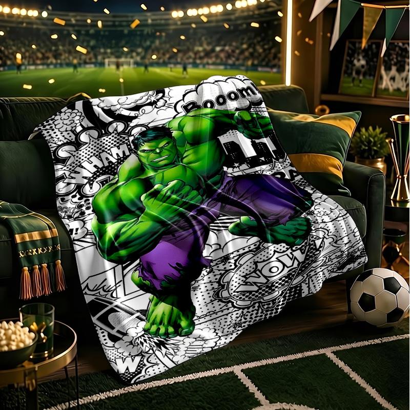 Hero Power Breaks Through Throws Blanket Flannel Blankets Plush for Couch Bed Gifts for Men Women Travel picnic blanket Christmas fan gifts