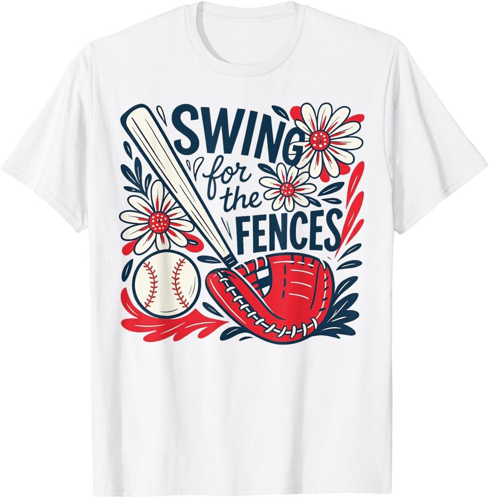 Baseball Lover Boho Swing For Fences Unisex T-Shirt