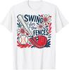 Baseball Lover Boho Swing For Fences Unisex T-Shirt