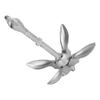 Universal Boat Anchor Carbon Steel Folding Grapnel 1.5kg 3.31lb with 20m Rope for Marine