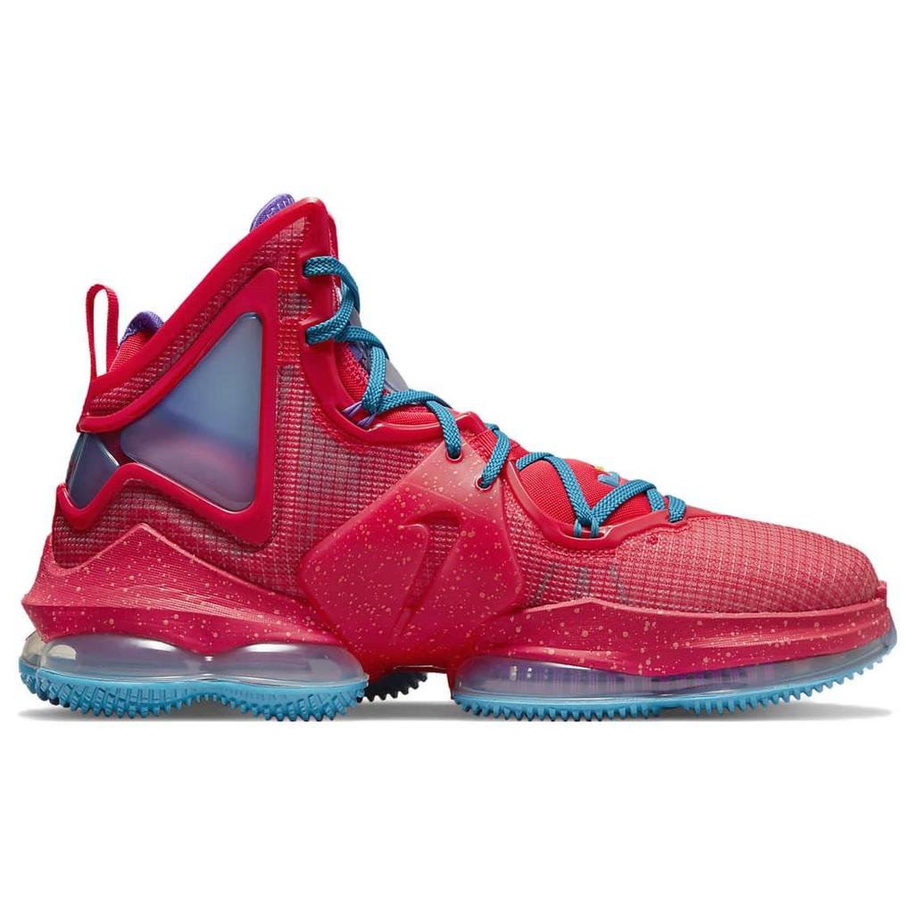 Nike LeBron 19 Kings Crown Unisex Spor Ayakkabı Kırmızı Siren-Kırmızı Lazer-Mavi CZ0203-600