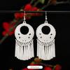 Miao Yin earrings retro exotic niche design long fringed earrings medium earrings women