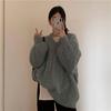 2025 Women's V-Neck Cable Knit Sweater - Autumn/Winter Loose-Fit, Warm, Niche Design