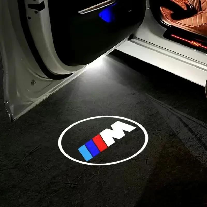 2 Stück Auto Tür LED Willkommenslicht kabellose Lichtinduktionslampe ist geeignet für BMW M1X1 X2 X3 X4 X5 X6 X7 Autolampen Zubehör.