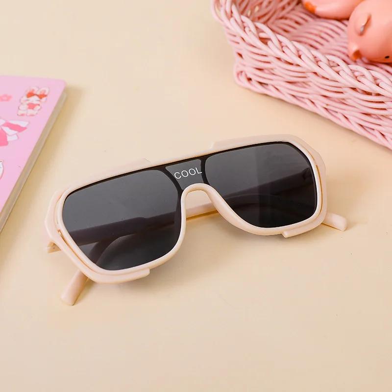 Oversized Stylish Sunshade Eywear Sunglasses for Children Uv400 Vintage Square Frame Eyeglasses Gafas De Sol Polarized Goggles