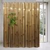 Tenda da Doccia in Bambù, Set Tenda da Doccia Giapponese 3D per Bagno, Natura Zen Con Luci Tenda da Doccia in Tessuto Toilette Vasca da Bagno