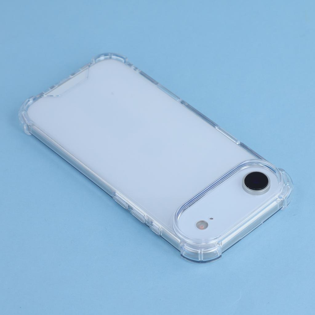 For iPhone 17 Air Phone Case TPU+Acrylic 1.5mm Shockproof Clear Back Cover