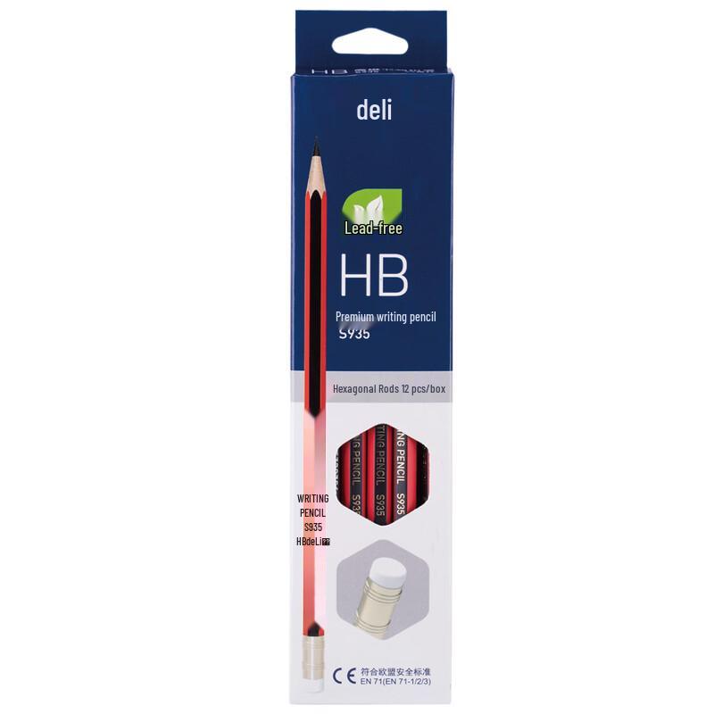 Deli S935 HB Black Pencils чёрный