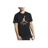 Jordan Jumpman Flight Logo Design Comfortable Simple Soft Short Sleeve T-Shirt Men Tops Black AO0665-011