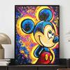 Disney Diamond Painting Pop Art Style Mickey Mouse Oil Painting 5D DIY Rhinestone Diamond Embroidery Cross stitch Home and Wedding Decorations