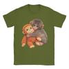 Funny Cute Punch Baby Monkey TShirt for Unisex Round Collar Cotton T Shirt Short Sleeve Tee Shirt Graphic Tops