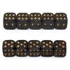 5 Pieces Halloween Skull Dice Gothic Style 3D Skeleton Face Gaming Dice Handmade Vintage Dice Table Decoration for Club Pub