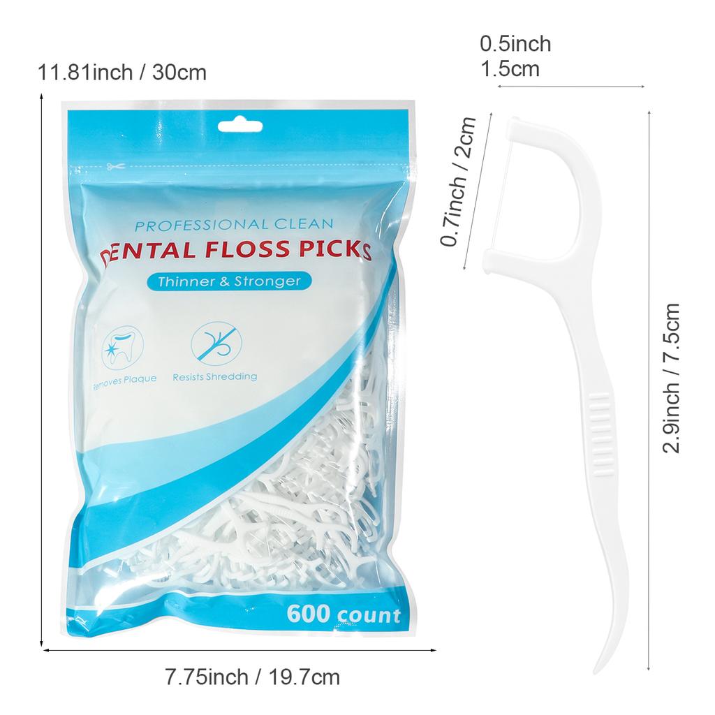 1200PCS dental floss sticks, interdental cleaning tools, equipped with dental floss boxes, multiple styles to choose from