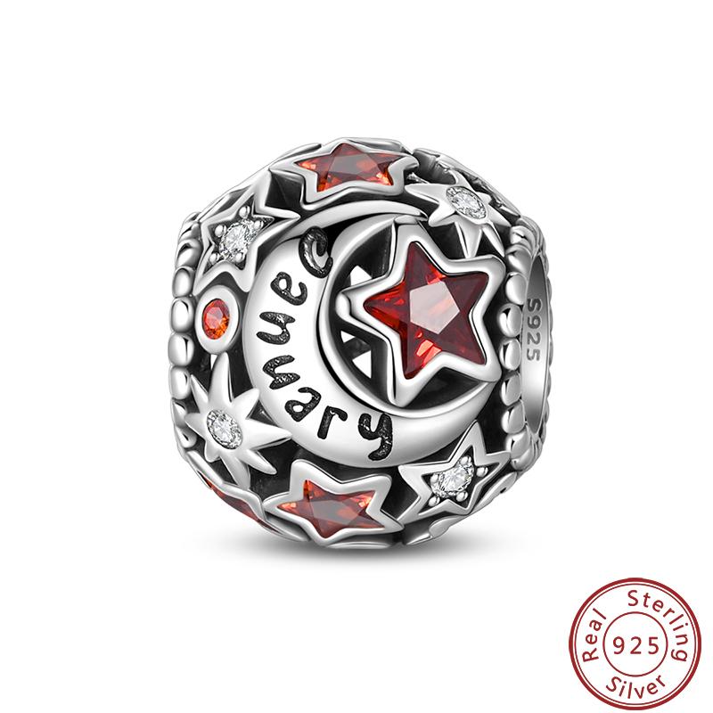 Lucky Copper Craft Birthday Zodiac Series Colorful Shining Zircon Lucky Beads Charms 3Mm Diy Exquisite Jewelry Making