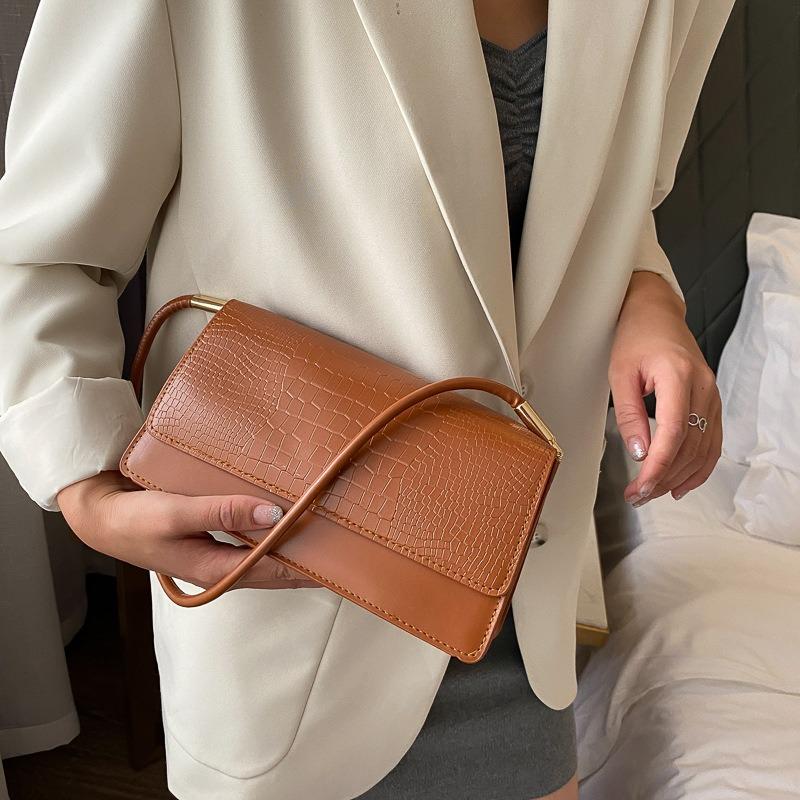 Tasche Damen 2020 Neu Nische Einfach Retro Handtasche Damen Vielseitige Tasche Achsel Schultertasche