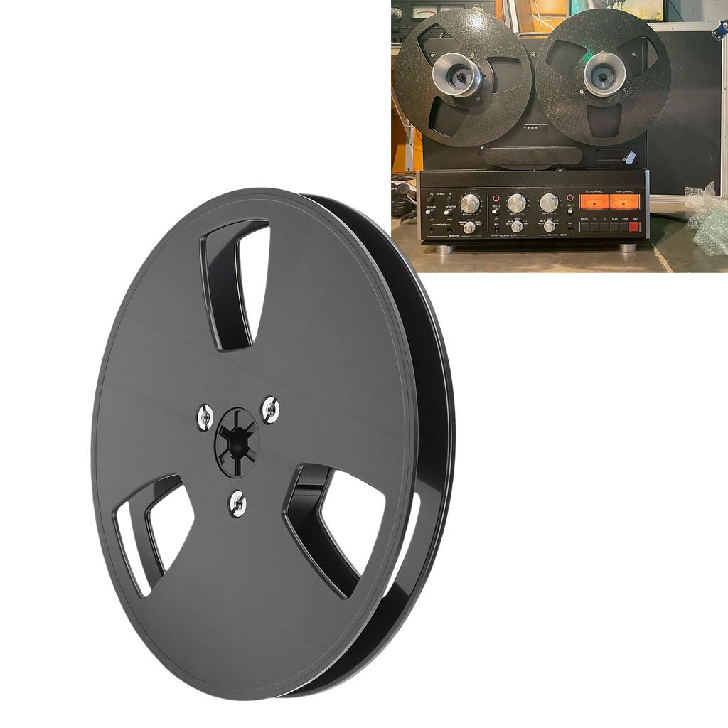 1Celsius4 5 Inch Empty Tape Reel Fit for Reel to Reel ABS Vintage Open Reel Sound Tape Empty Reel with 3 Holes