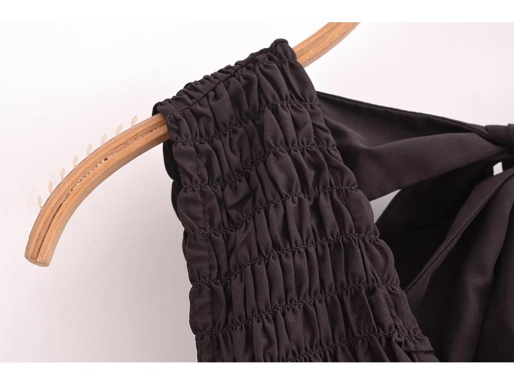 2024 Women's European & American Style Poplin Layered Short Dress