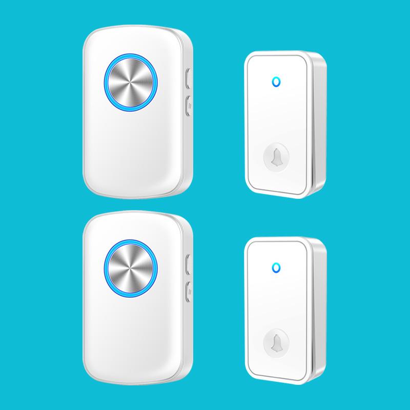 Waterproof Wireless Doorbell, Ultra-Long Range, Battery-Free, Smart Remote for Elderly.