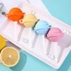Mini-Silikon-Eis am Stiel-Form, Lutscher-Eiswürfelform, Lebensmittelqualität, Wiederverwendbar, Antihaftbeschichtet, Stapelbar, Eiscreme-Form für Eierbissen, Lebensmittelaufbewahrung