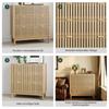 Modern Chest of Drawers in Medieval Country House Style with Three Drawers, Suitable for Living Room, Bedroom, Hallway, Oak Color.