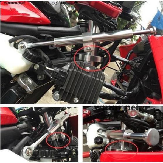 35mm CNC Aluminum Motorcycle Shock Steering Damper Fork Mounting Clamp Bracket