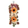 Artificial Sunflower and Maple Leaf Wall Hanging for Fall Thanksgiving Decor