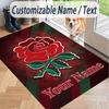 Custom Text Printed Rug England Rugby Non Slip Floor Carpet For Home Room Decor