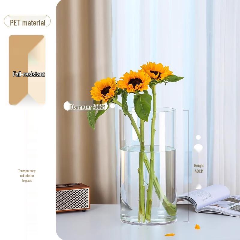 Zylindrische Kunststoff-Vasen-Ornament