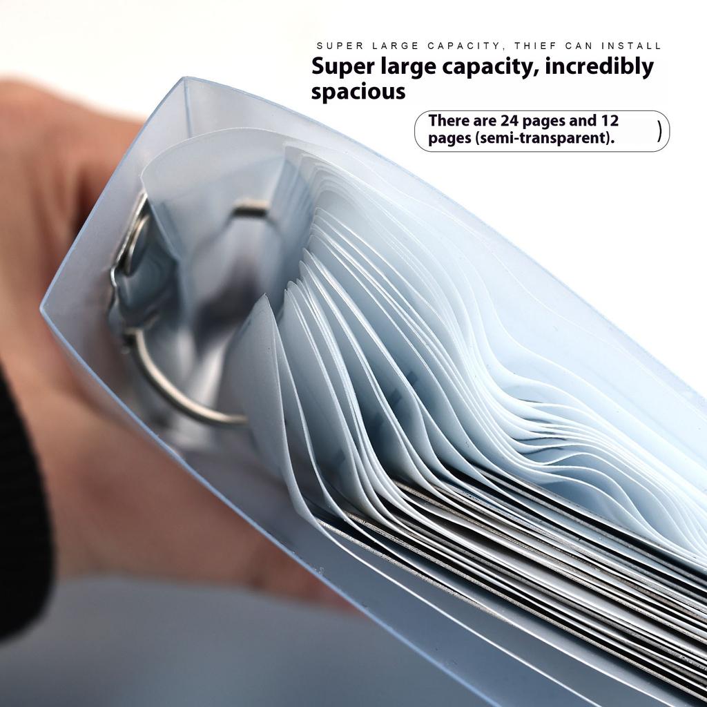 Large Transparent Dustproof Organizer for Nail Art Printing Steel Plate Book Sticker Card Efficient Storage Tool