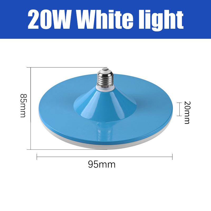 

Светодиодная лампа E27 светодиодная лампа супер яркая 20 Вт 220 В UFO светодиодные лампы внутреннее белое освещение настольные лампы гаражное освещение