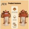 Holiday Costume Accessory for Thanksgiving Funny Turkey Hat Adults, Accessory, Novelty Soft Fun Headpiece Knitted Women, Men, Fall Party Skin Friendly