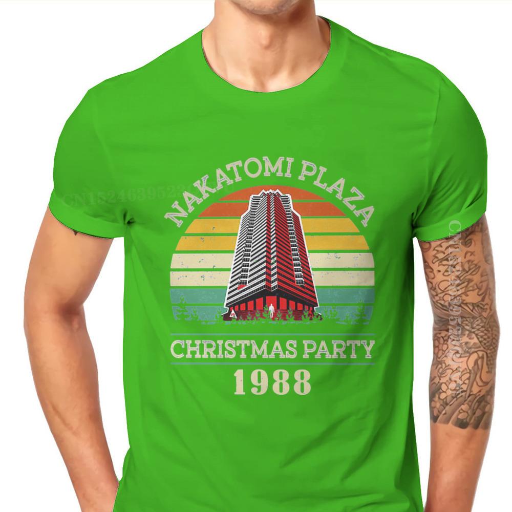 Movie Christmas Party 1988 Man Tshirts Retro Vintage Nakatomi Plaza Individuality Men T Shirts Clothing