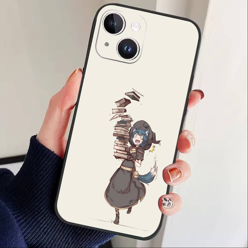 Atelier Of Witch Hat Phone Case For iPhone 16,15,14,13,12,17,Pro Max,Plus Silicone Black Case