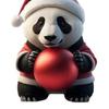 Christmas Cartoon Panda Ornament Xmas Tree Hanging Pendant Acrylic Decorations for Holiday Tree Car Decor