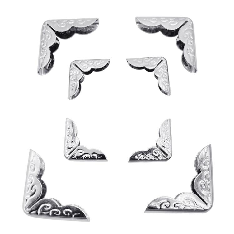 100 ks rohů pro album Starožitné chrániče rohů alba Pro svatební fotoalba Deníky Scrapbooky