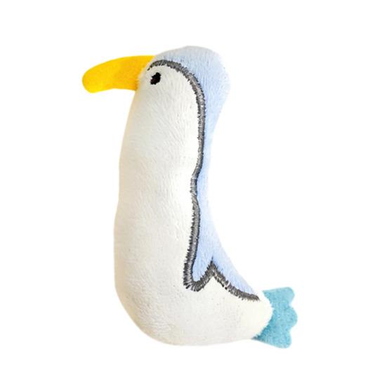 Cat Plush Toy Stuffed Animal Cute Mouse Chick Catnip Toy Penguin Shape Soft Chew Toy