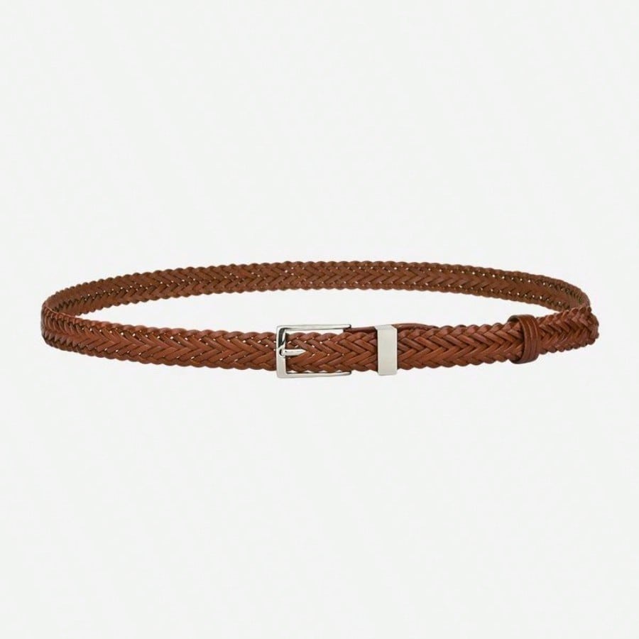 Hand Woven Versatile Fashionable Needle Buckle Belt Paired with Jeans, Suit Pants, Casual