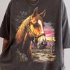 Vintage Horse T-Shirt - Men & Women's Unisex Graphic Tee - 90s Country Wildlife Shirt - Nostalgia Tee - Desert Habitat Shirt
