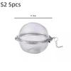 1/3/5Pcs Tea Infuser Stainlesss Steel Mesh Tea Ball Tea Strainers Tea Infuser Strainer Filters For Loose Tea Herbal Spices