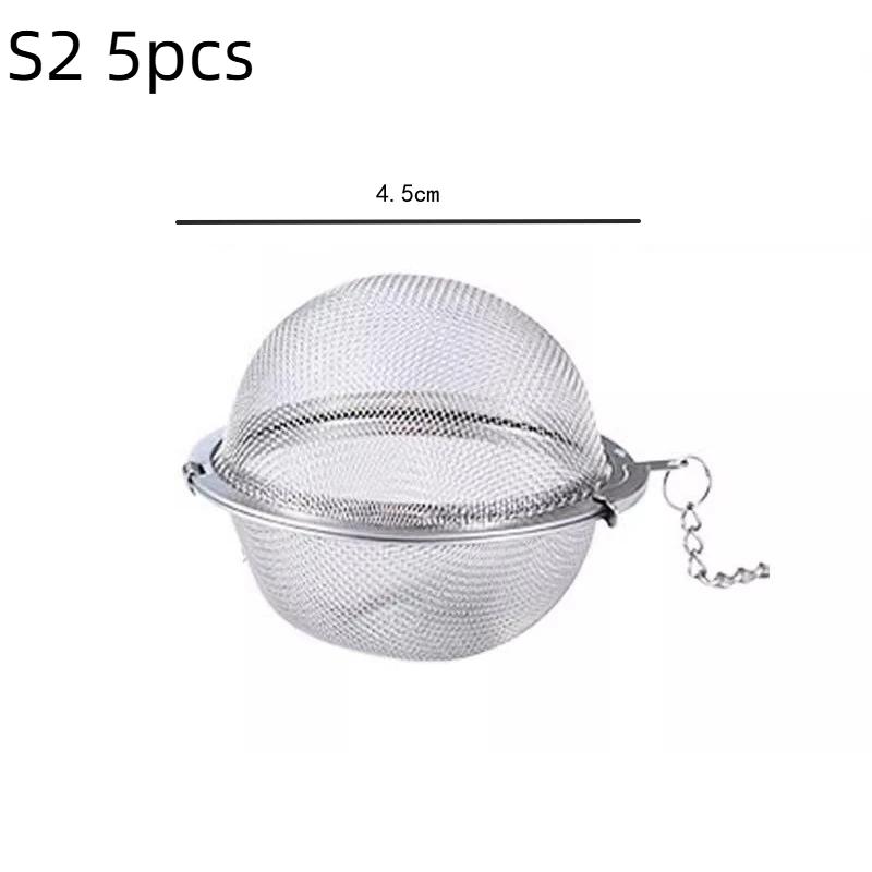 1/3/5Pcs Tea Infuser Stainlesss Steel Mesh Tea Ball Tea Strainers Tea Infuser Strainer Filters For Loose Tea Herbal Spices