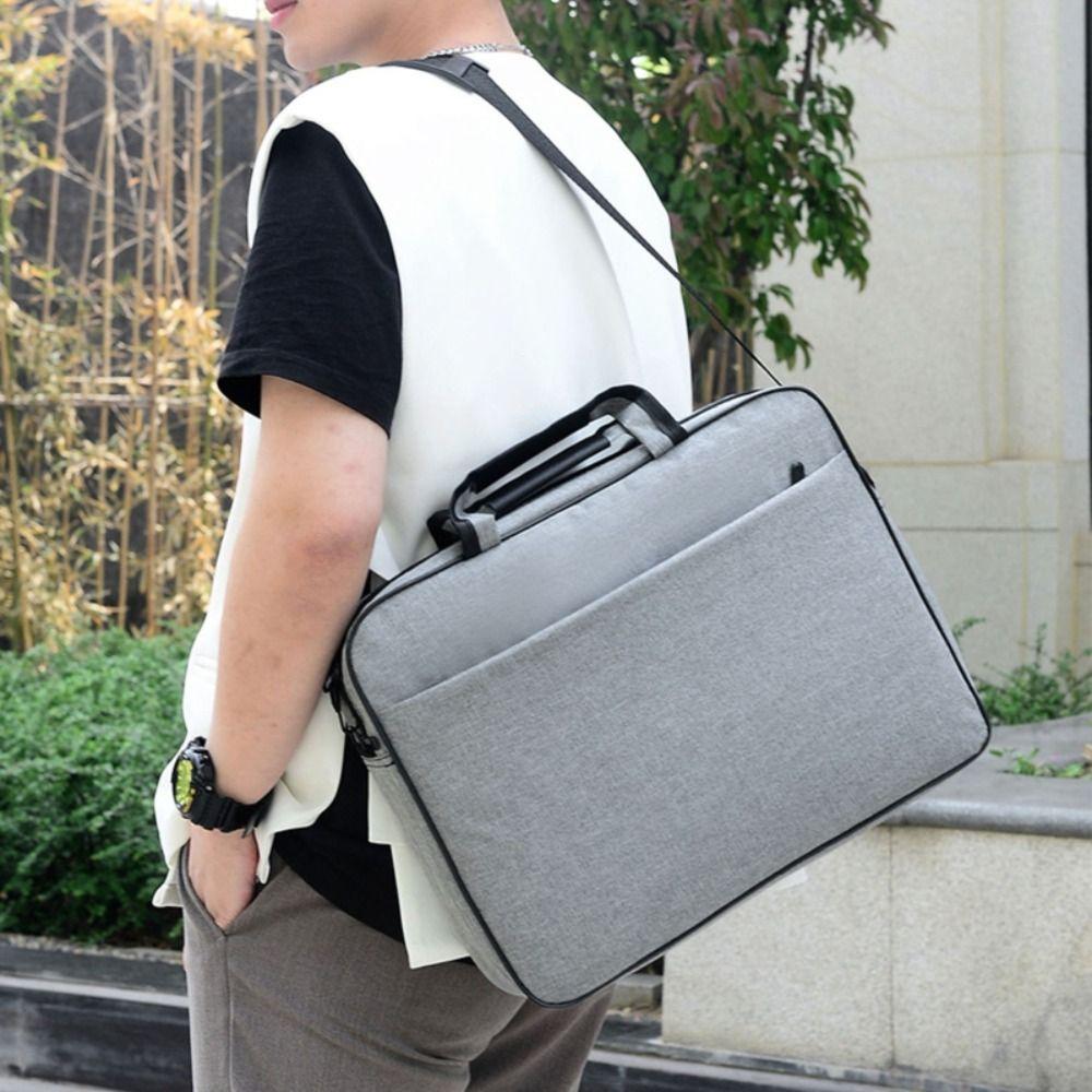 15.6 17 inch Laptop Bag Large Capacity Protective Shoulder Bag Shockproof Strap Carrying for Lenovo/HP/Dell/Asus/Samsung